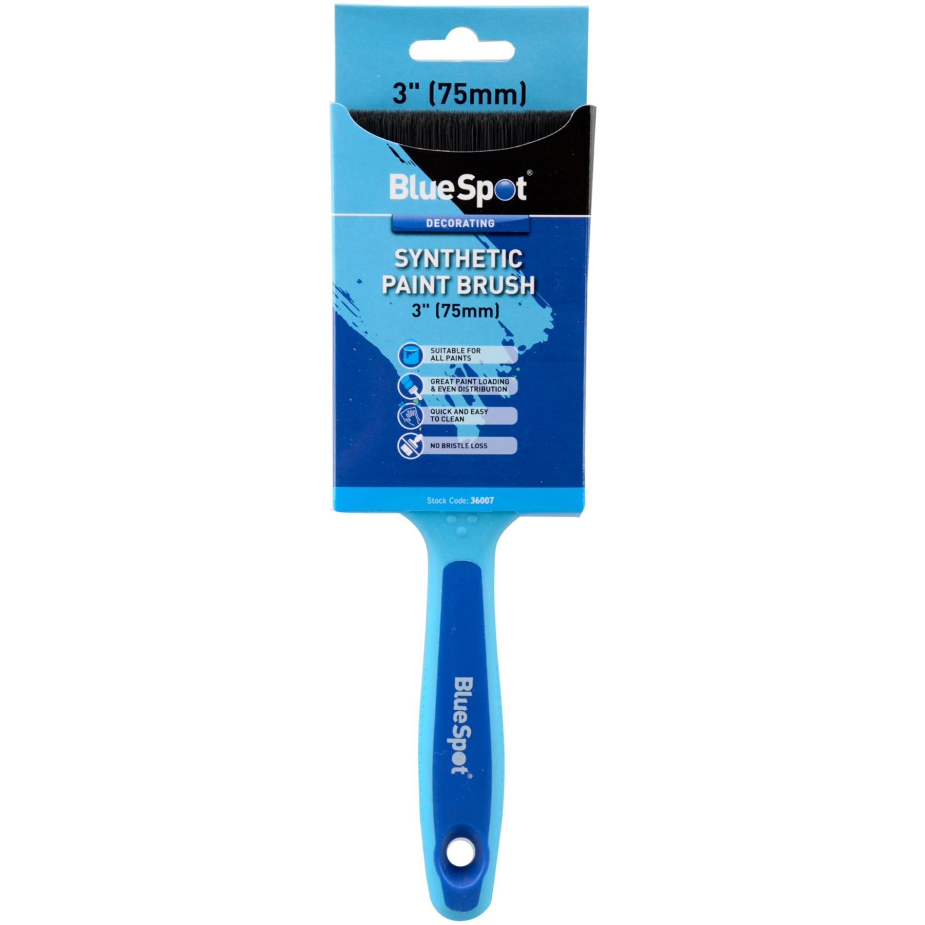 BlueSpot Synthetic Soft Grip Paint Brushes Decorating Fence DIY Brush 1" To 4" BlueSpot Synthetic Soft Grip Paint Brushes Decorating Fence DIY Brush 1" To 4"
