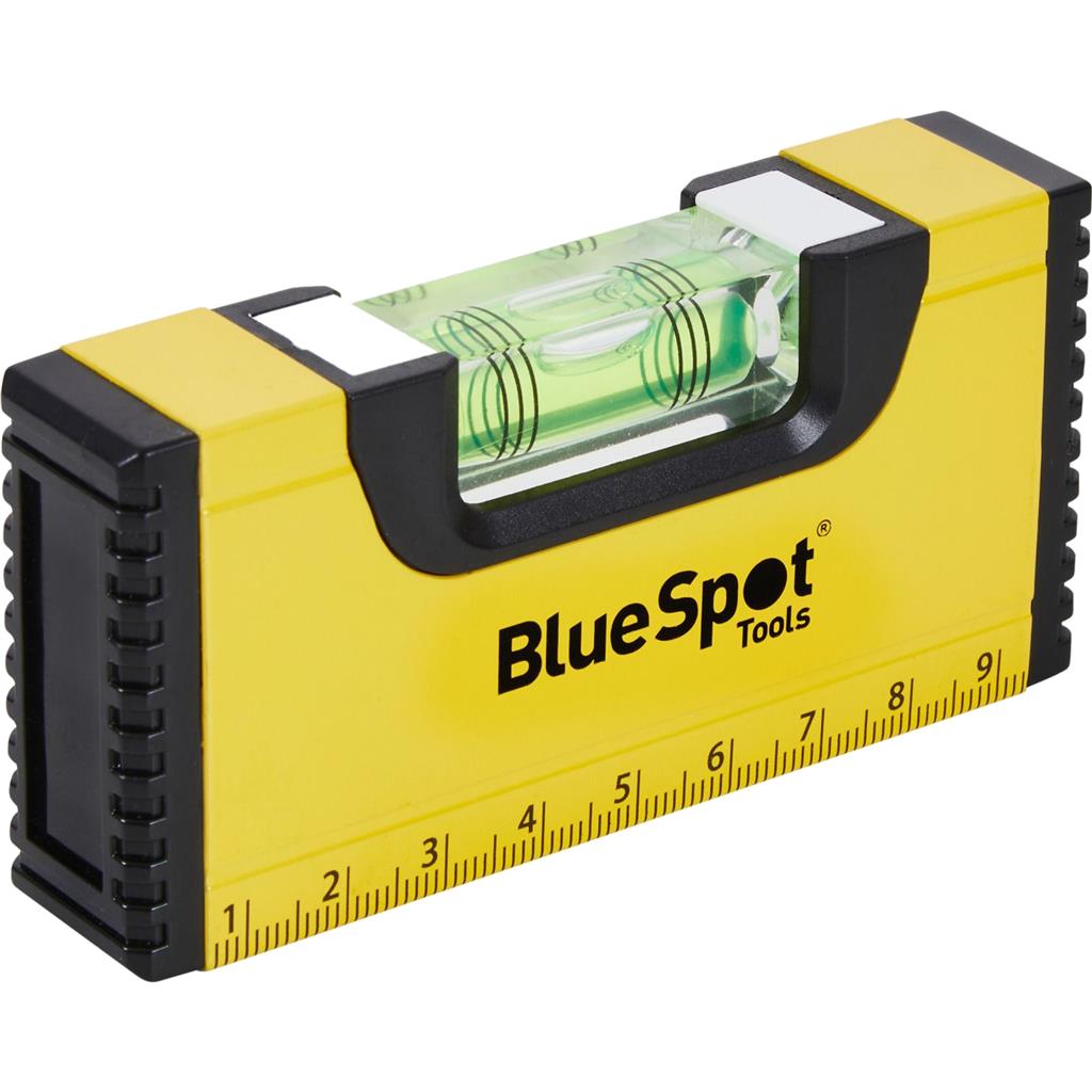 BlueSpot Magnetic Pocket Spirit Level Small DIY Tool Measuring 100mm 4" BlueSpot Magnetic Pocket Spirit Level Small DIY Tool Measuring 100mm 4"
