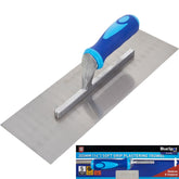 Bluespot Plastering Hand Trowel Steel Blade Finish 355mm 14" Soft Grip Tool
