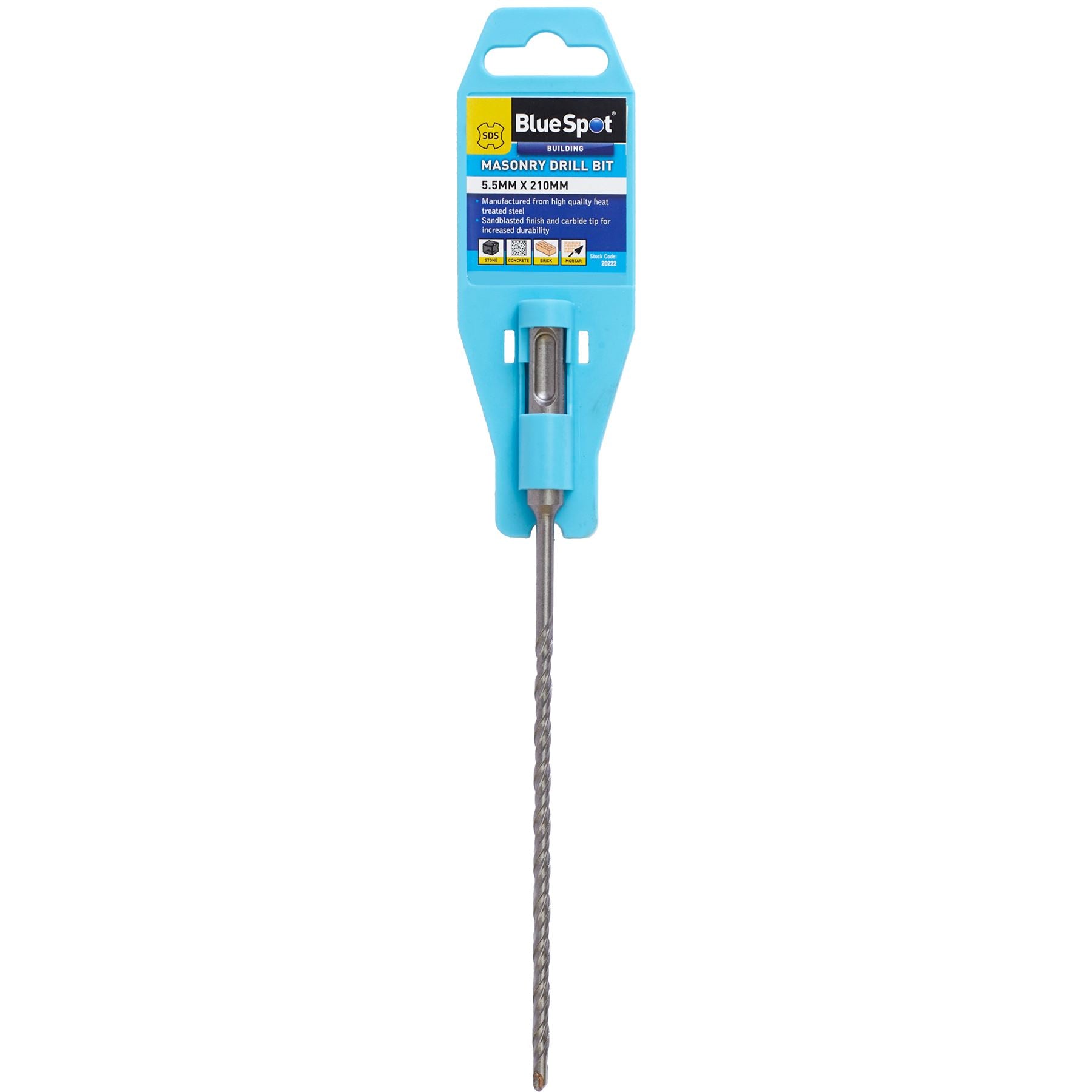 BlueSpot SDS Masonry Hammer Drill Bits Stone Brick Concrete 5.5, 6, 6.5 0r 7mm BlueSpot SDS Masonry Hammer Drill Bits Stone Brick Concrete 5.5, 6, 6.5 0r 7mm