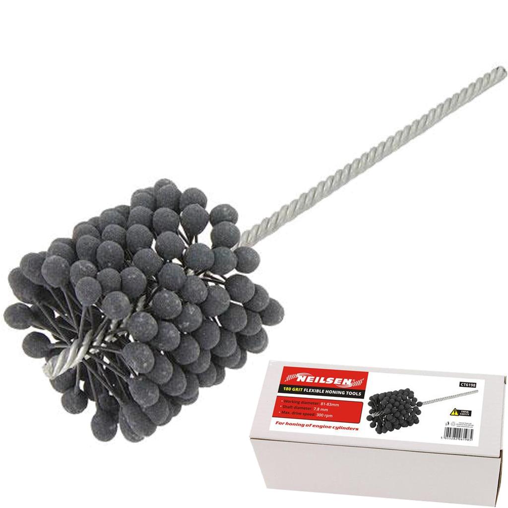 Neilsen Silicon Carbide Flexible Honing 180 Grit Engine Cylinders Tool 81mm-83mm Neilsen Silicon Carbide Flexible Honing 180 Grit Engine Cylinders Tool 81mm-83mm