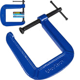 BlueSpot Deep Throat G Clamp Cast Iron Clamp Wood Working Welding Tools 3" 75mm