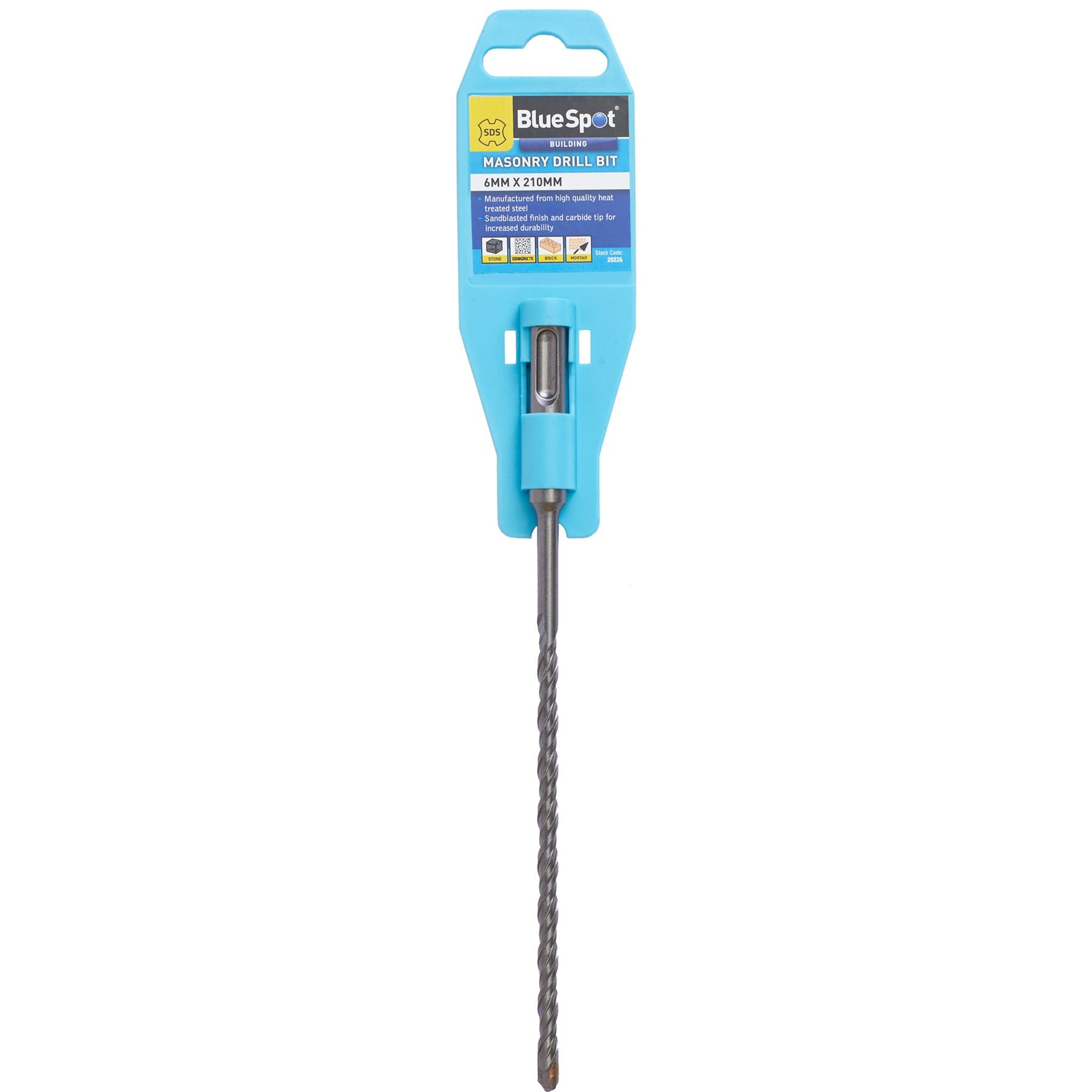 BlueSpot SDS Masonry Hammer Drill Bits Stone Brick Concrete 5.5, 6, 6.5 0r 7mm BlueSpot SDS Masonry Hammer Drill Bits Stone Brick Concrete 5.5, 6, 6.5 0r 7mm