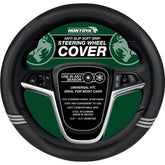 Montoya Steering Wheel Glove Cover Soft Grip All Black Leather Look Universal