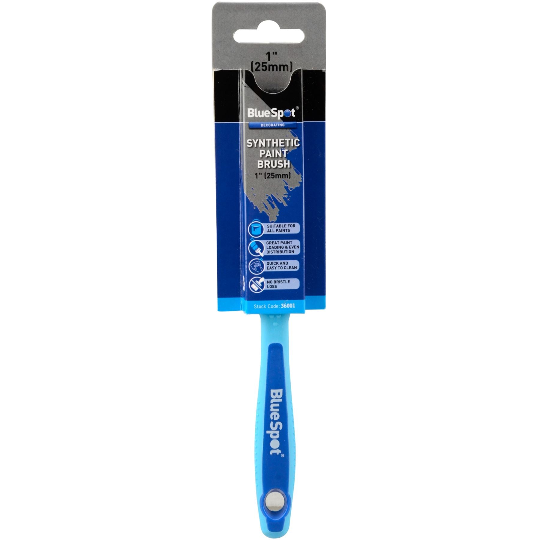 BlueSpot Synthetic Soft Grip Paint Brushes Decorating Fence DIY Brush 1" To 4" BlueSpot Synthetic Soft Grip Paint Brushes Decorating Fence DIY Brush 1" To 4"