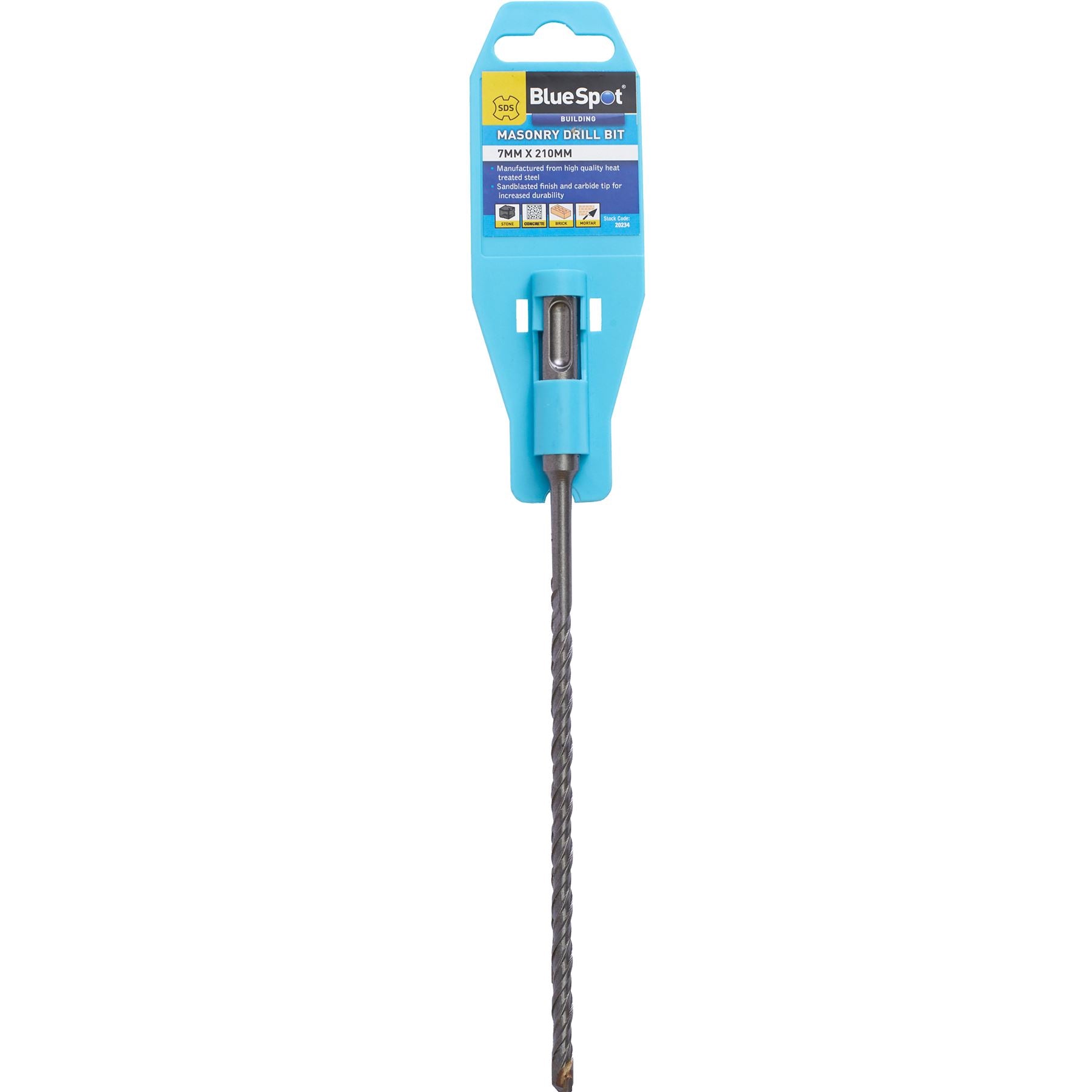 BlueSpot SDS Masonry Hammer Drill Bits Stone Brick Concrete 5.5, 6, 6.5 0r 7mm BlueSpot SDS Masonry Hammer Drill Bits Stone Brick Concrete 5.5, 6, 6.5 0r 7mm
