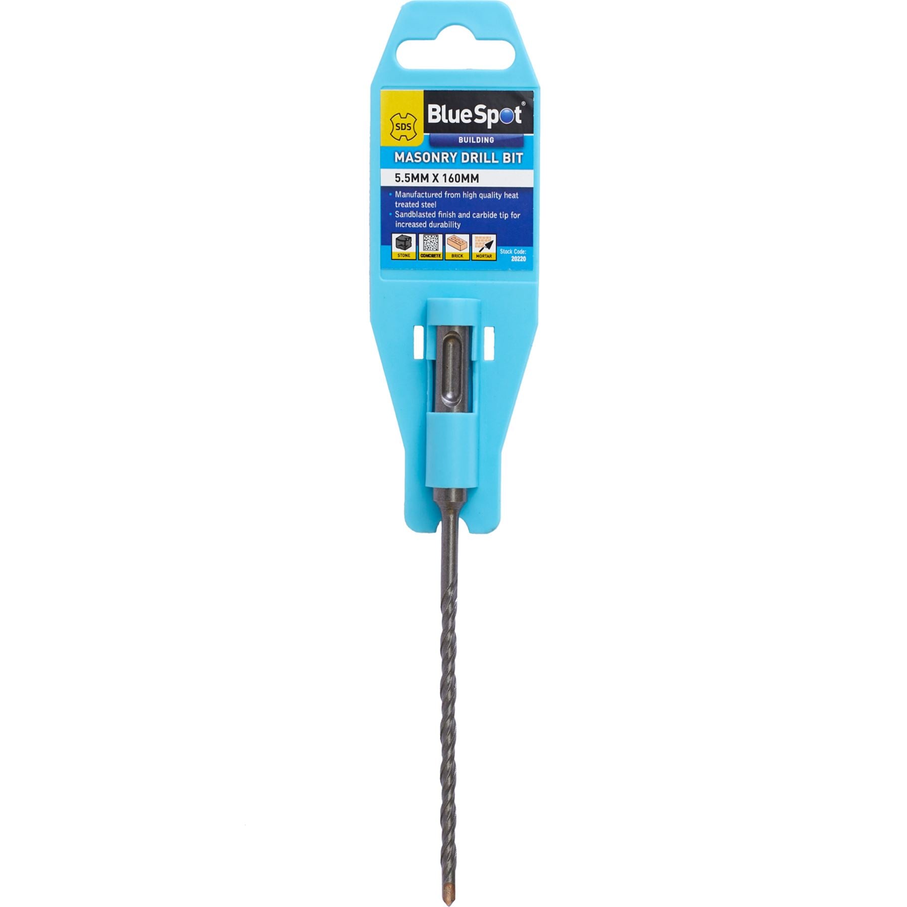 BlueSpot SDS Masonry Hammer Drill Bits Stone Brick Concrete 5.5, 6, 6.5 0r 7mm BlueSpot SDS Masonry Hammer Drill Bits Stone Brick Concrete 5.5, 6, 6.5 0r 7mm