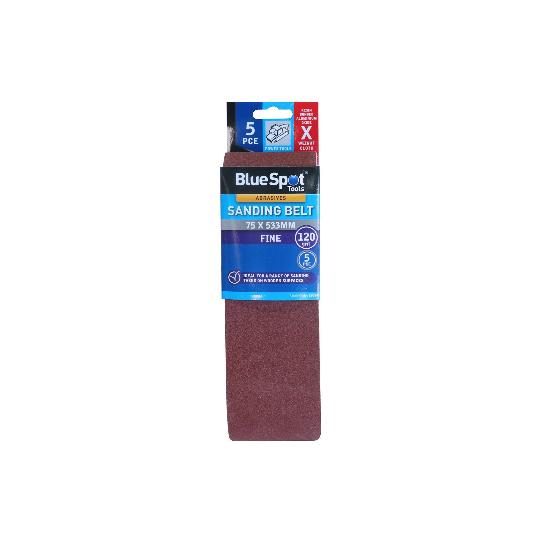 Bluespot Sanding Belts Assorted Grit Paint Removal Belt Sander 75mm X 533mm Bluespot Sanding Belts Assorted Grit Paint Removal Belt Sander 75mm X 533mm