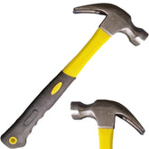 16oz Claw Hammer Rubber Grip Handel Hardened Fibreglass Steel