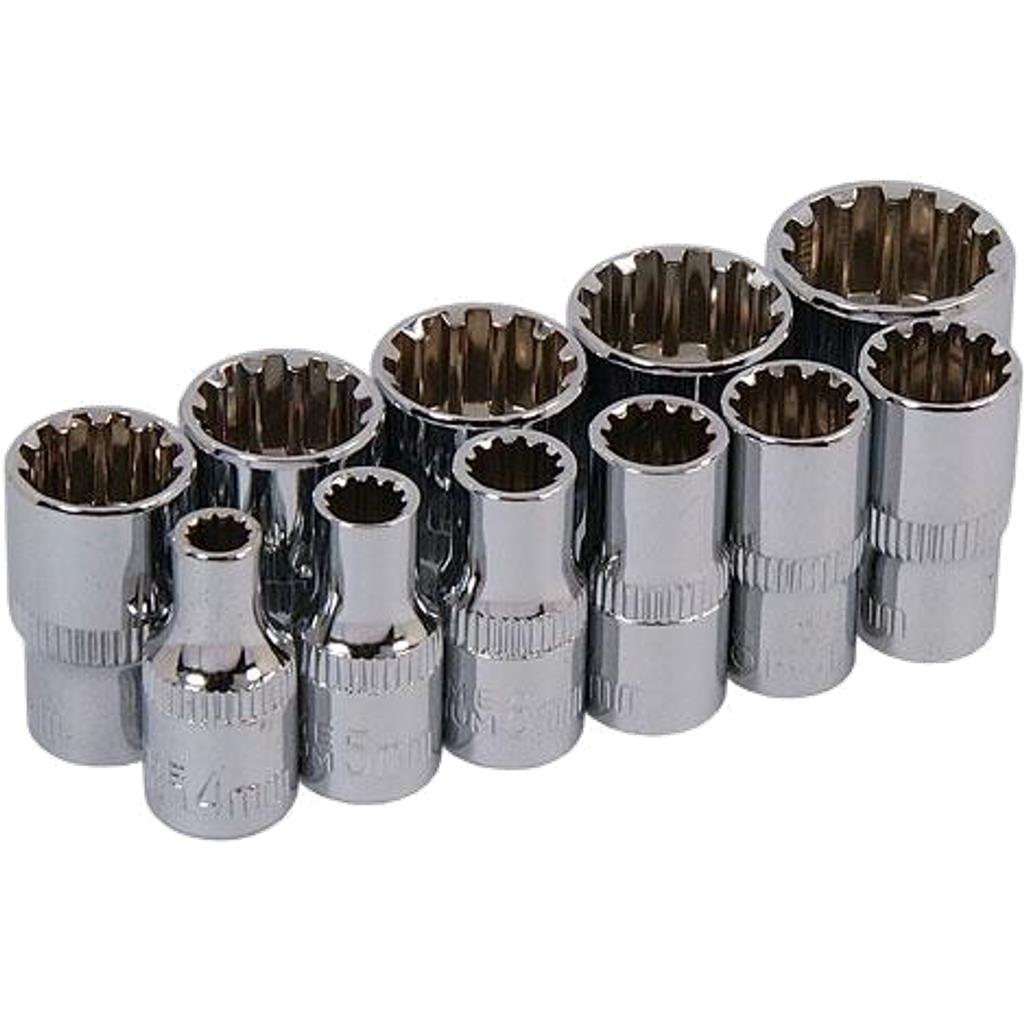 Neilsen Metric SAE Multi Fit Sockets 4mm - 14mm Socket Set In 11pc 1/4" Drive Neilsen Metric SAE Multi Fit Sockets 4mm - 14mm Socket Set In 11pc 1/4" Drive