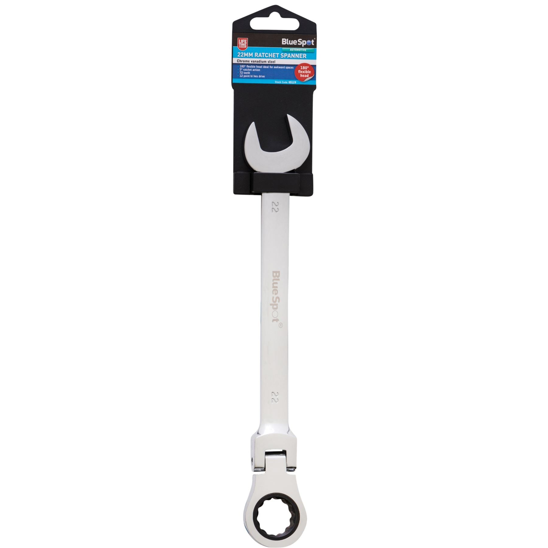 BlueSpot Ratchet Spanner Combination Flexible Head Wrench Metric 8mm To 24mm BlueSpot Ratchet Spanner Combination Flexible Head Wrench Metric 8mm To 24mm