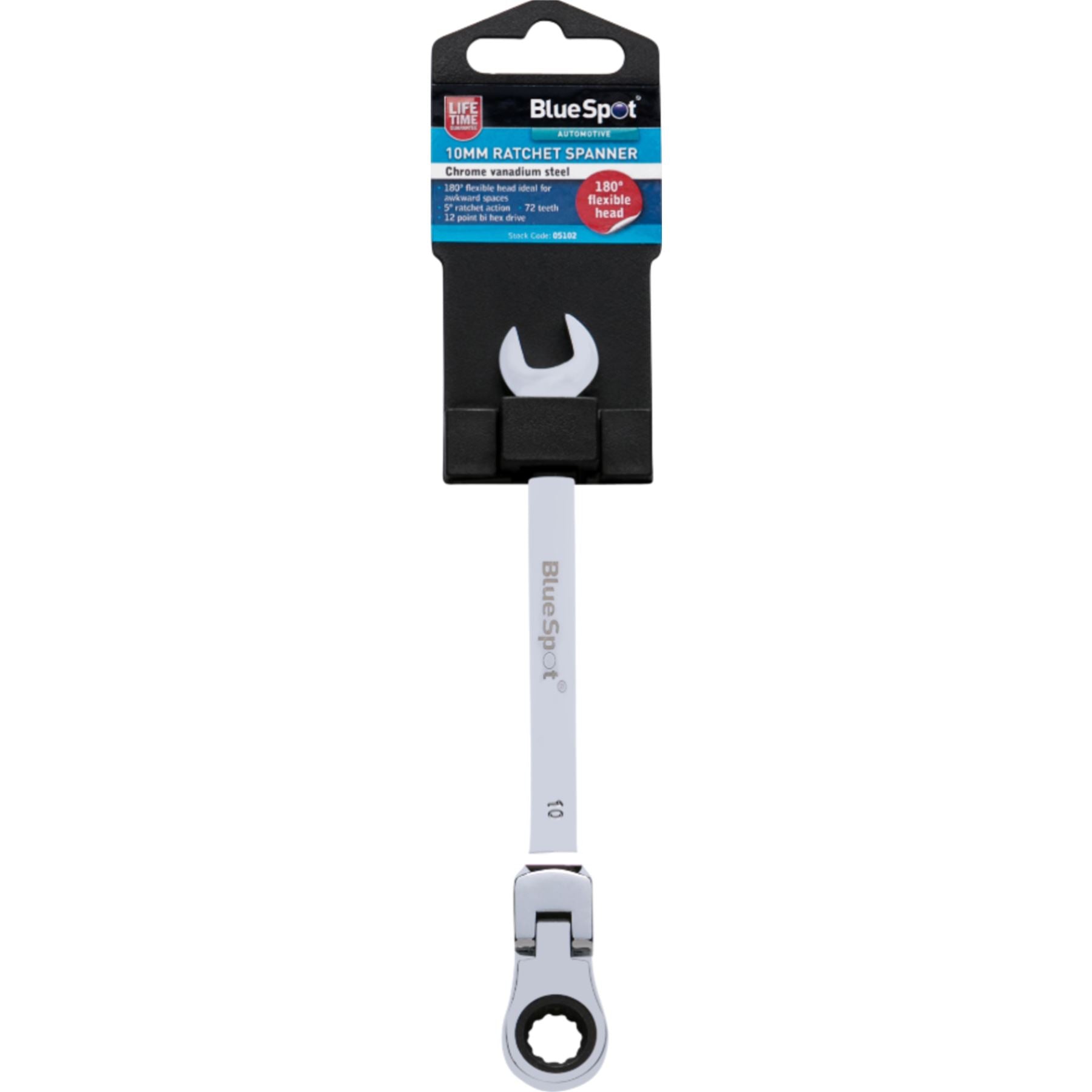 BlueSpot Ratchet Spanner Combination Flexible Head Wrench Metric 8mm To 24mm BlueSpot Ratchet Spanner Combination Flexible Head Wrench Metric 8mm To 24mm