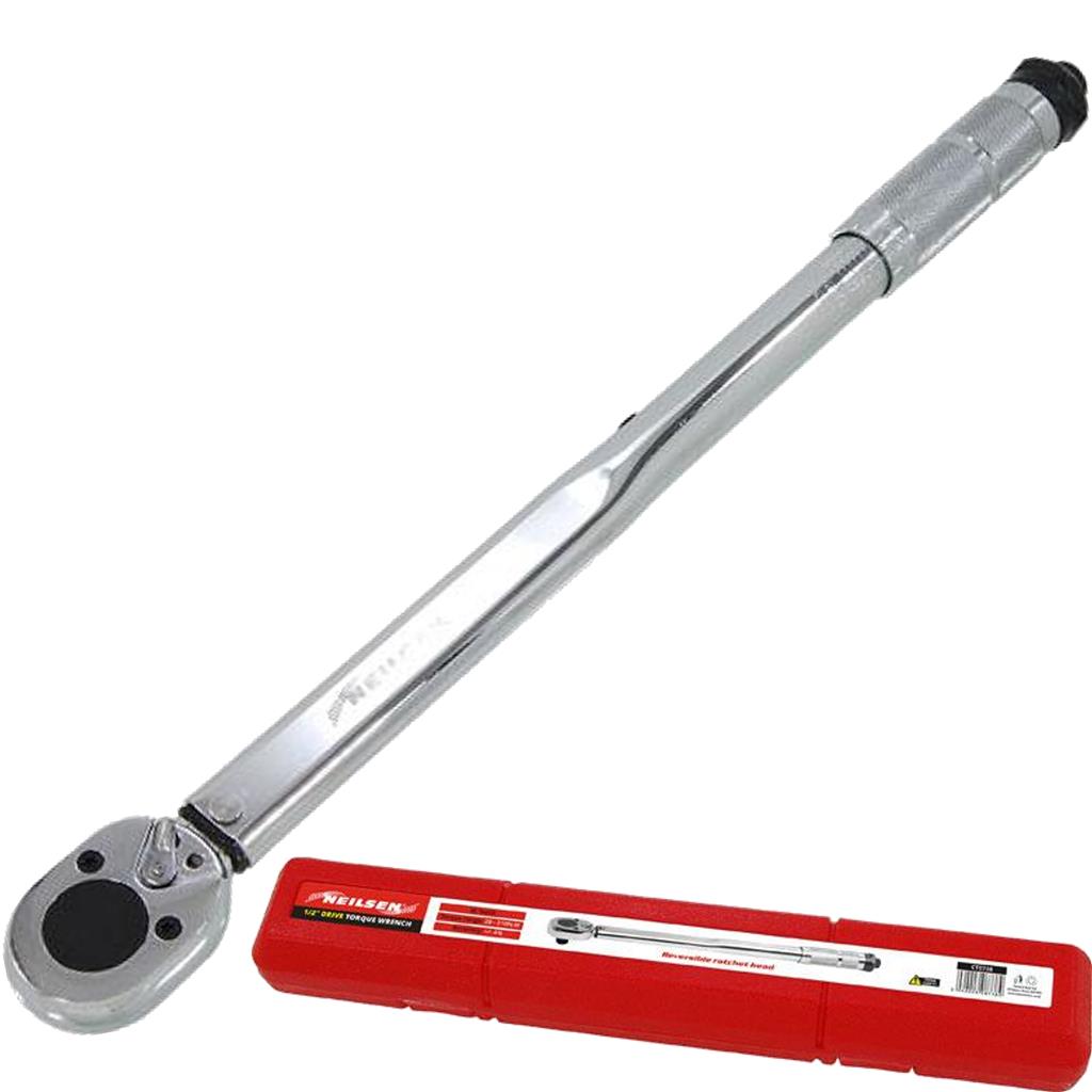 Neilsen Torque Wrench 28 - 210Nm 1/2" Square Drive Hand Ratchet Spanner Tool Neilsen Torque Wrench 28 - 210Nm 1/2" Square Drive Hand Ratchet Spanner Tool
