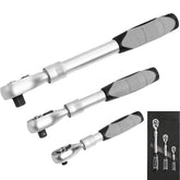 Neilsen 3pc Telescopic Extendable Long Socket Ratchet Handle Set 1/4" 3/8" 1/2"