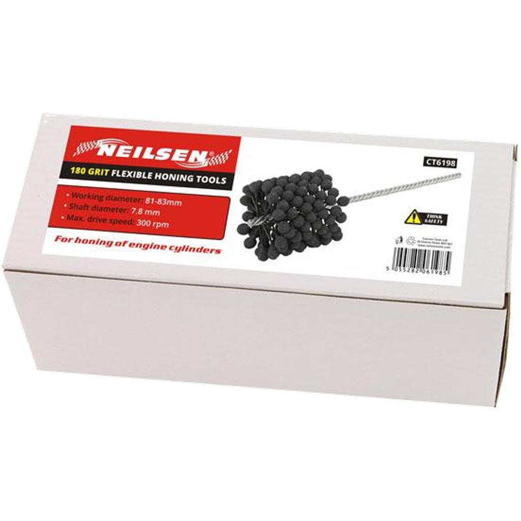 Neilsen Silicon Carbide Flexible Honing 180 Grit Engine Cylinders Tool 81mm-83mm Neilsen Silicon Carbide Flexible Honing 180 Grit Engine Cylinders Tool 81mm-83mm