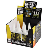 Mega Fix 12pc Super Glue 50g Quality Adhesive Plastic Rubber Bonding Gluing