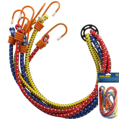 Toolzone 6 Arm Spider Elastic Stretch Bungee Cords Hooks Cables Tie Down 8mm 40"