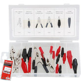 Neilsen 28pc Assorted Electrical DIY Crocodile Alligator Spring Clip Set