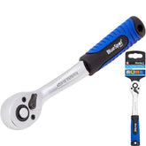 Bluespot Socket Reversible Head Ratchet Handle Quick Release 1/4" Tool