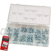 Neilsen 120pc Assorted DIY Workshop Hardware Storage Self Drilling Hex Screw Set