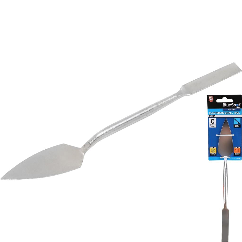 Bluespot Small Double Ended Plasterers Trowel 35x75mm & Square Tool 13x68mm