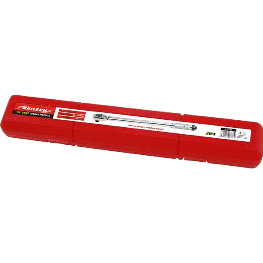 Neilsen Torque Wrench 28 - 210Nm 1/2" Square Drive Hand Ratchet Spanner Tool Neilsen Torque Wrench 28 - 210Nm 1/2" Square Drive Hand Ratchet Spanner Tool