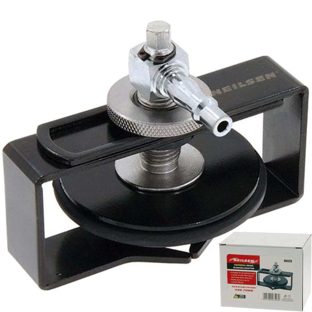 Neilsen Universal Brake Bleeding Adapter Adjustable Pressure Tool 28mm - 70mm Neilsen Universal Brake Bleeding Adapter Adjustable Pressure Tool 28mm - 70mm
