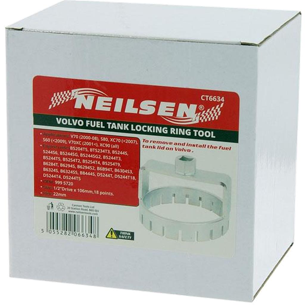 Neilsen Volvo Install & Removeal Fuel Tank Locking Ring 106mm Tool 1/2" Neilsen Volvo Install & Removeal Fuel Tank Locking Ring 106mm Tool 1/2"