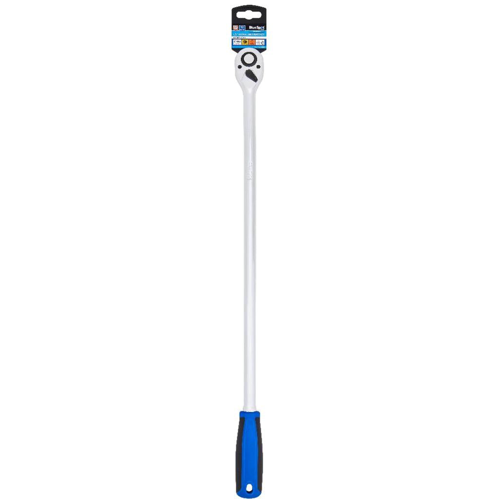 Bluespot Extra Long Reach Socket Ratchet Quick Release 72 Teeth 610mm 1/2" Bluespot Extra Long Reach Socket Ratchet Quick Release 72 Teeth 610mm 1/2"