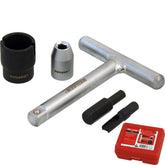 Neilsen 5pc Oil Service Profile Set 1/4+3/8 Drive For Plastic Oil Drain Plug