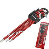 Neilsen 9pc Extra Short & Long Arm Ball Point Torx Allen Key Set T10 - T50