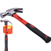 Amtech 8oz Claw Hammer Fibreglass Rubber Grip Hardened Steel Head