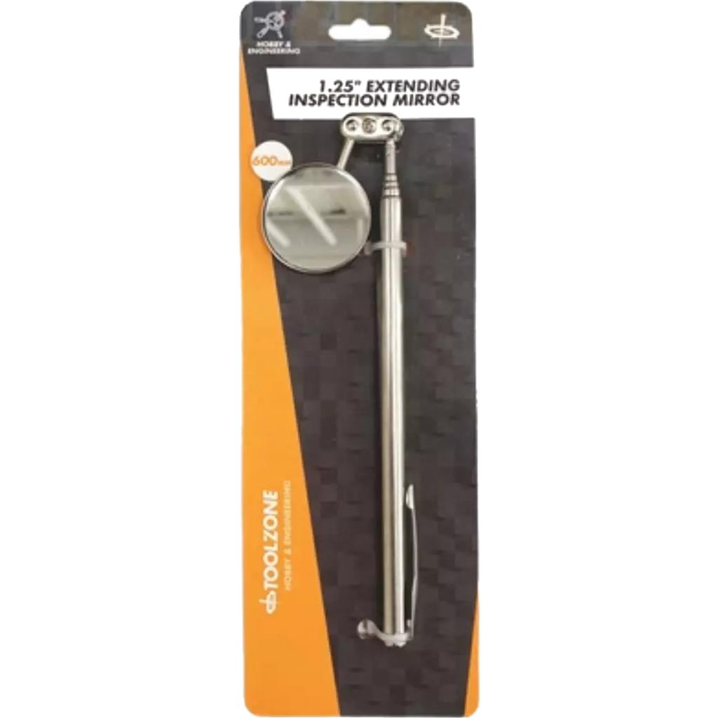 Toolzone Mechanics Inspection Mirror Telescopic Extending Circle 30mm Toolzone Mechanics Inspection Mirror Telescopic Extending Circle 30mm