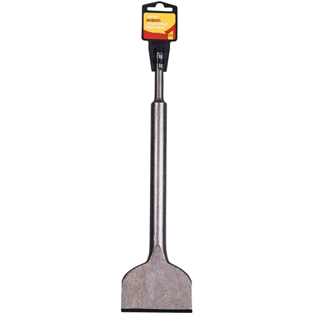 Amtech 750mm Tile SDS Offset Drill Chisels Masonry Chisel Bit Flat 3" Amtech 750mm Tile SDS Offset Drill Chisels Masonry Chisel Bit Flat 3"