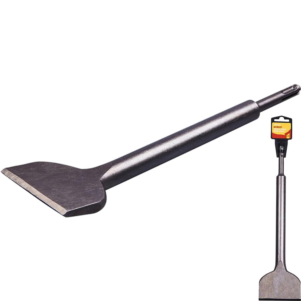 Amtech 750mm Tile SDS Offset Drill Chisels Masonry Chisel Bit Flat 3" Amtech 750mm Tile SDS Offset Drill Chisels Masonry Chisel Bit Flat 3"
