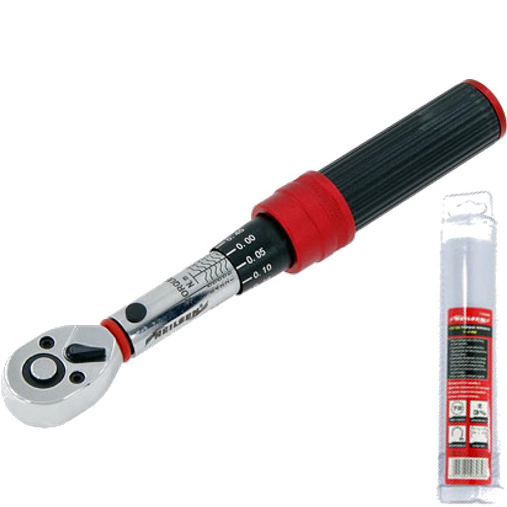 Neilsen Torque Wrench 1 - 6Nm 1/4" Square Drive Reversible Ratchet Spanner Tool Neilsen Torque Wrench 1 - 6Nm 1/4" Square Drive Reversible Ratchet Spanner Tool