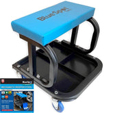 Bluespot Mechanic Creeper Mobile Work Chair Stool Storage Trolley Tray Seat