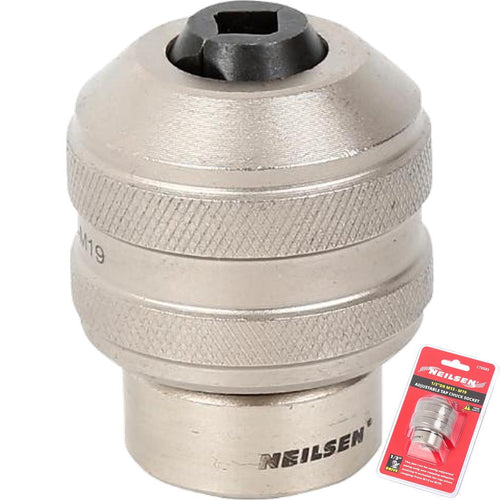 Neilsen Adjustable Interchangeable Tap Wrench Ratchet Chuck Socket 1/2" M13-M19
