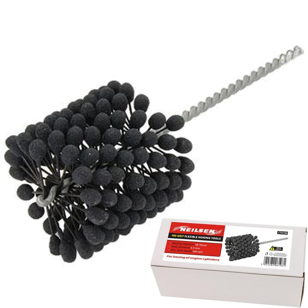 Neilsen Silicon Carbide Flexible Honing 180 Grit Engine Cylinders Tool 68mm-70mm Neilsen Silicon Carbide Flexible Honing 180 Grit Engine Cylinders Tool 68mm-70mm