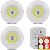 Dekton COB LED Work Dimmer Light Cordless Round Torch With Remote Control