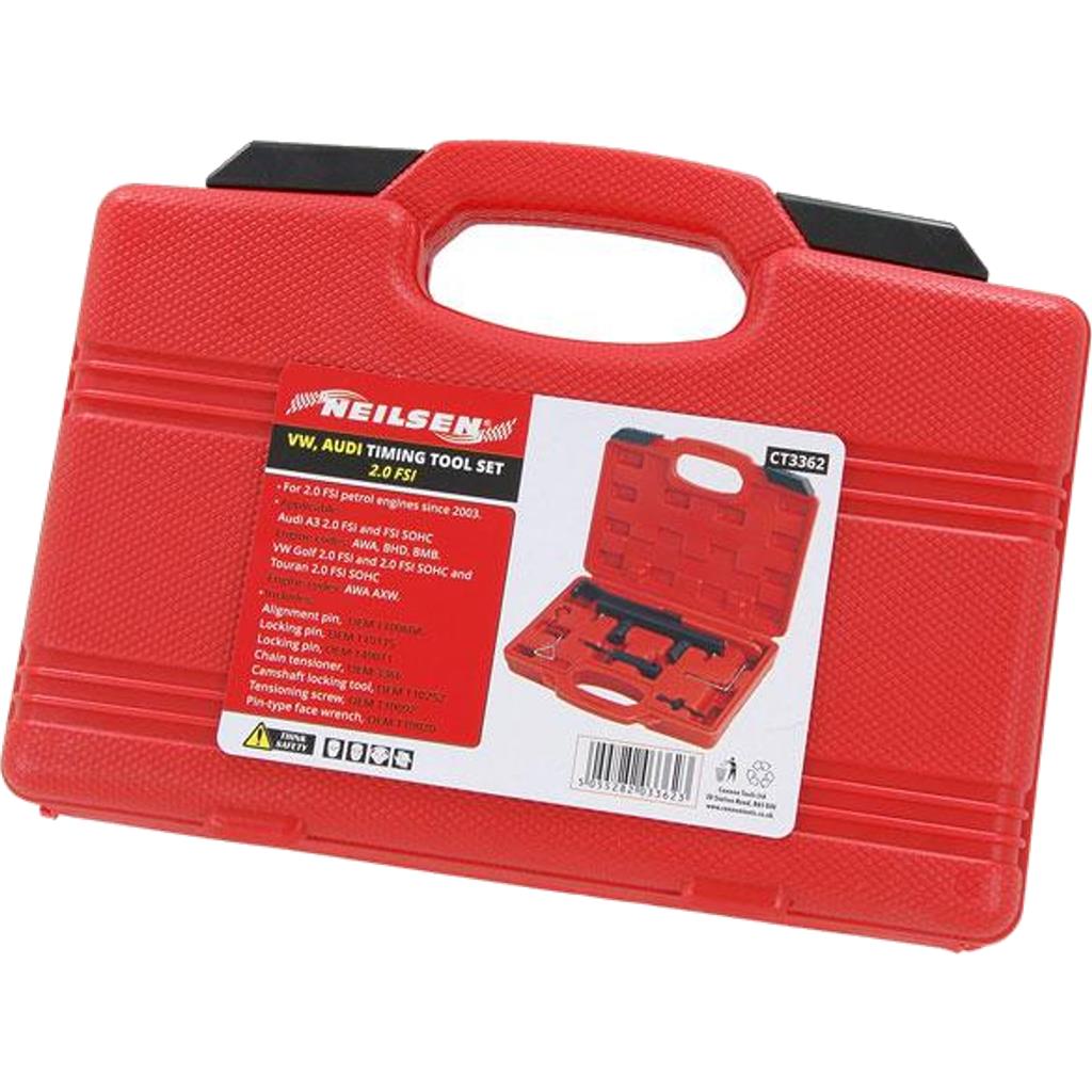 Neilsen Engine Timing Tool Kit Audi VW 2.0 FSI Petrol Engines Golf  Touran A3 Neilsen Engine Timing Tool Kit Audi VW 2.0 FSI Petrol Engines Golf  Touran A3