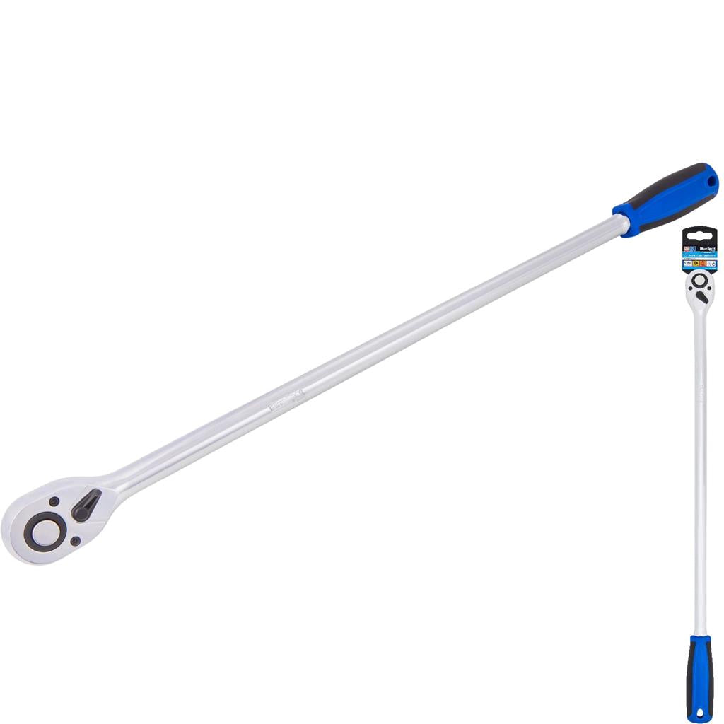 Bluespot Extra Long Reach Socket Ratchet Quick Release 72 Teeth 610mm 1/2" Bluespot Extra Long Reach Socket Ratchet Quick Release 72 Teeth 610mm 1/2"