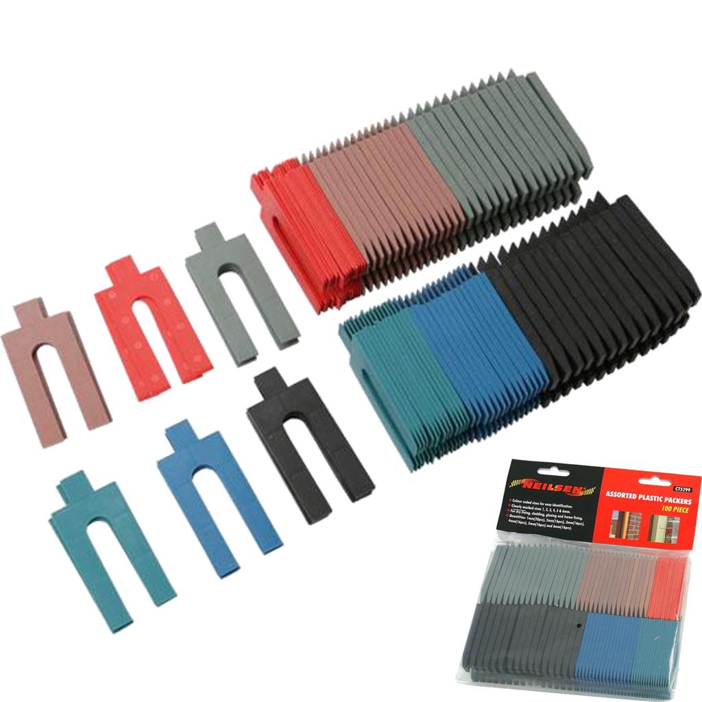 Neilsen Plastic Packers Glazing Frame Door Window Packing Spacers 1-6mm Neilsen Plastic Packers Glazing Frame Door Window Packing Spacers 1-6mm