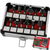Neilsen 12pc Edge Cutting Router Bits Shank Grooving Rounding Bit Set 1/4"