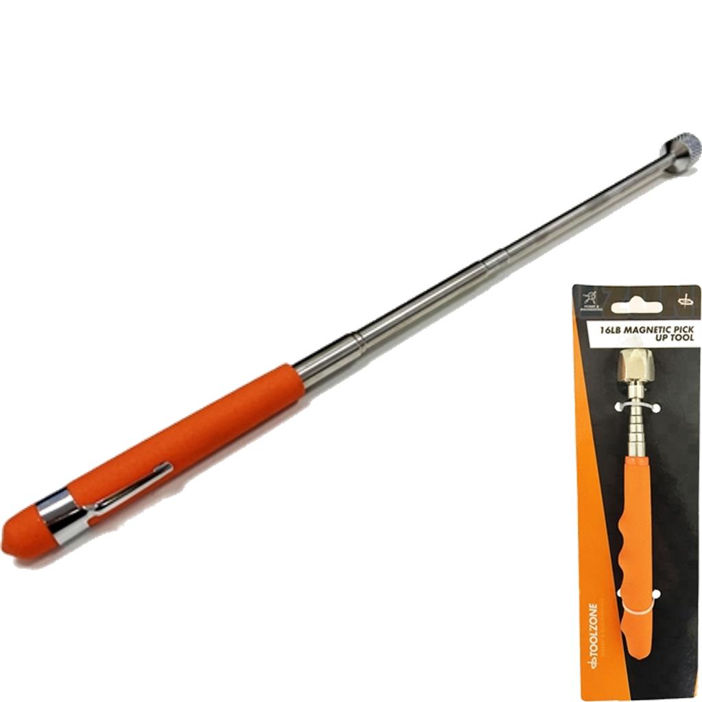 Toolzone Telescopic Magnetic Pick Up Tool Magnet 16 Lb Lift 775m Long Reach