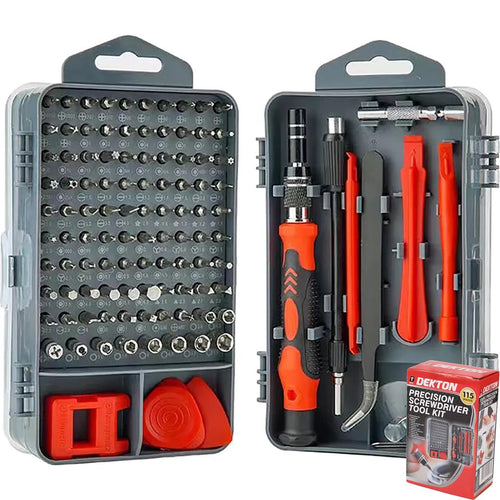 Dekton 115pc Precision Magnetic Screwdriver Set PC Mobile Repair Tool Kit