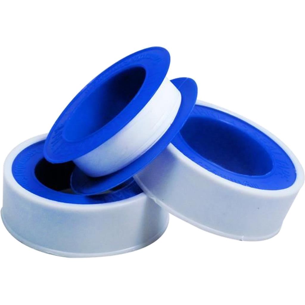Bluespot3pc White PTFE Threaded Seal Fitting Water Plumbing Tape 12mm x 12m Bluespot3pc White PTFE Threaded Seal Fitting Water Plumbing Tape 12mm x 12m