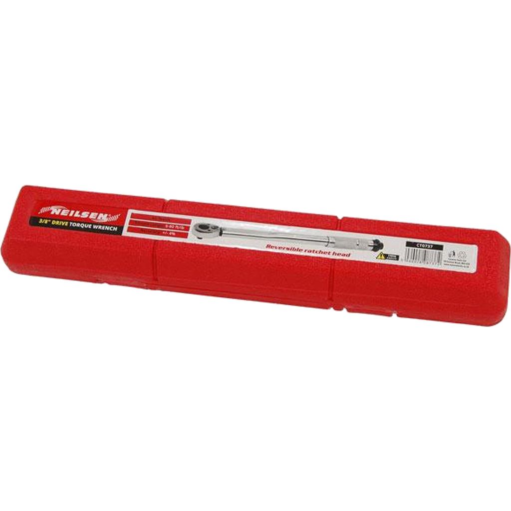 Neilsen Torque Wrench 19 - 110Nm 3/8" Square Drive Hand Ratchet Spanner Tool Neilsen Torque Wrench 19 - 110Nm 3/8" Square Drive Hand Ratchet Spanner Tool