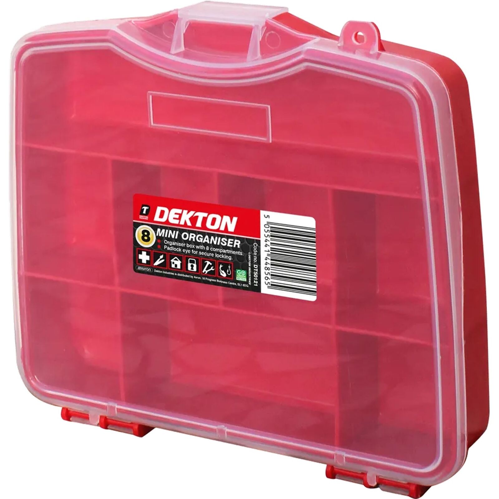 Dekton Mini 8 Compartment Box Storage Tool Organiser Case Screw Nail Nut Bolt Dekton Mini 8 Compartment Box Storage Tool Organiser Case Screw Nail Nut Bolt