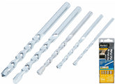 BlueSpot 5pc Masonry Drill Bit Set 4, 5, 6, 8 & 10mm Bits For Brick & Concrete
